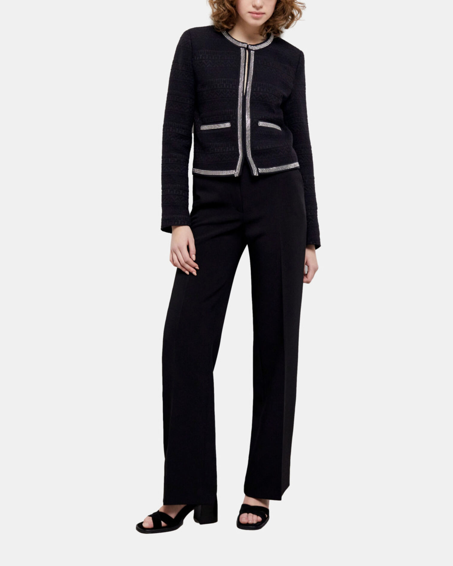 Short black jacket, BLACK, hi-res image number null