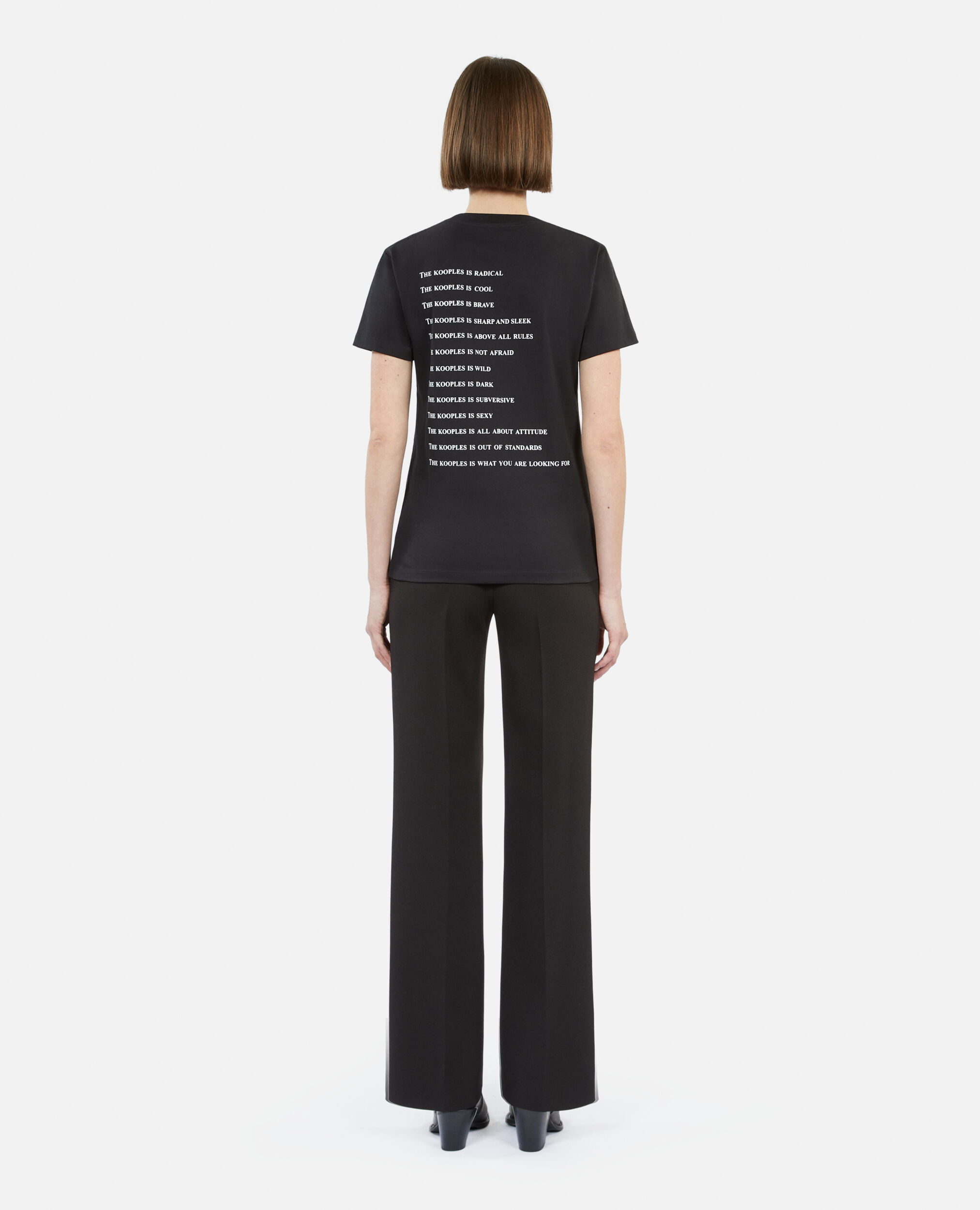 Camiseta strass What is negra para mujer, BLACK, hi-res image number null