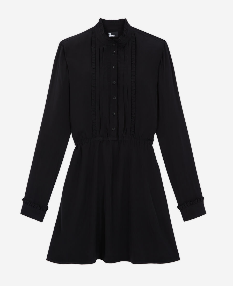 robe courte décolletée noire