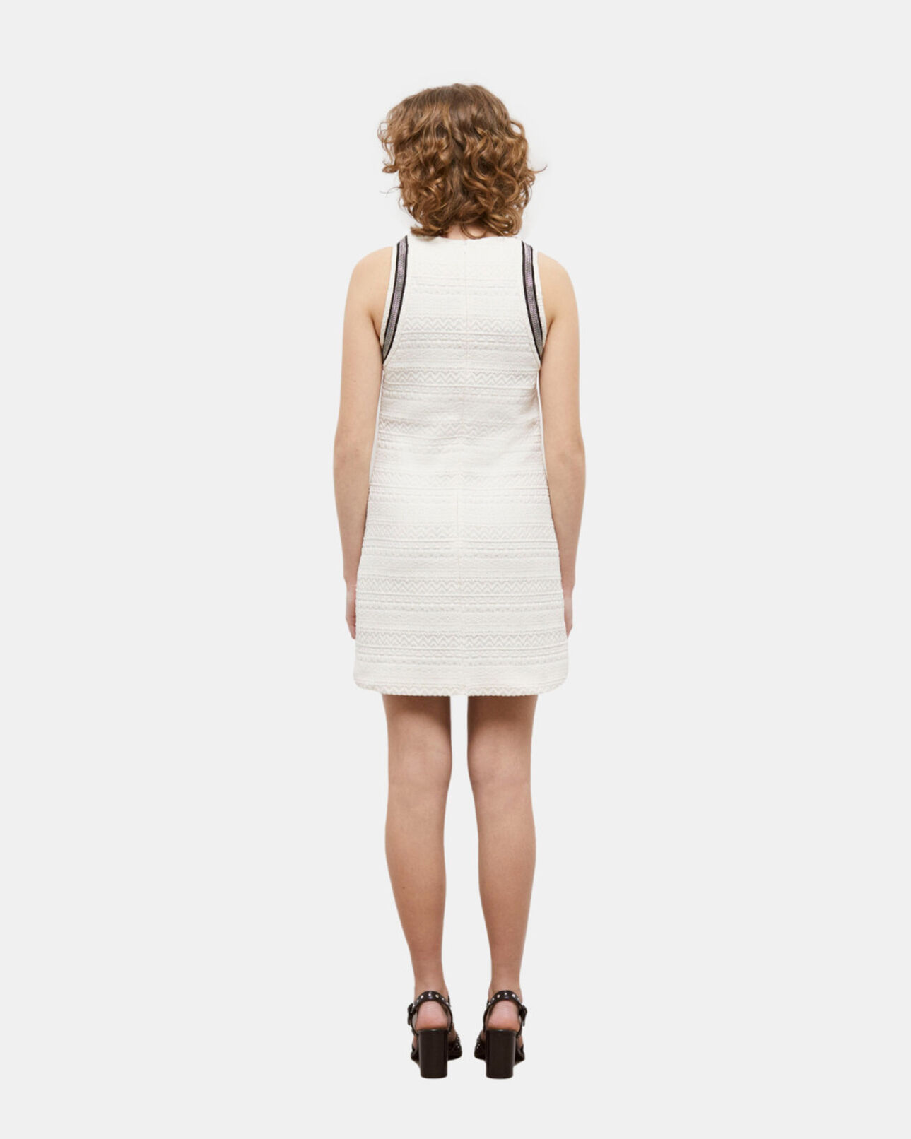 The Kooples DAMEN ECRU kurzes, ecrufarbenes kleid