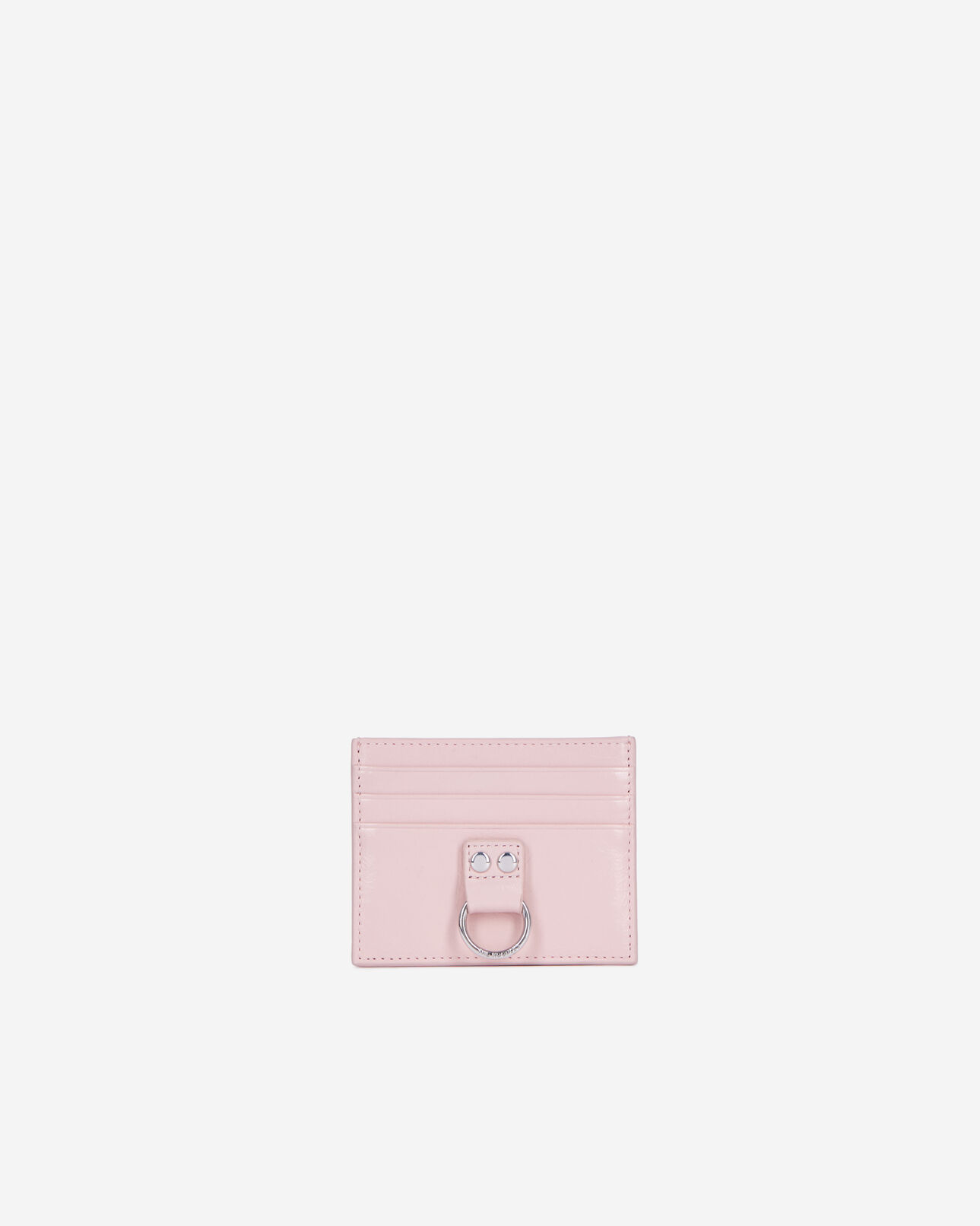 The Kooples WOMEN PINK amelia pink leather card case