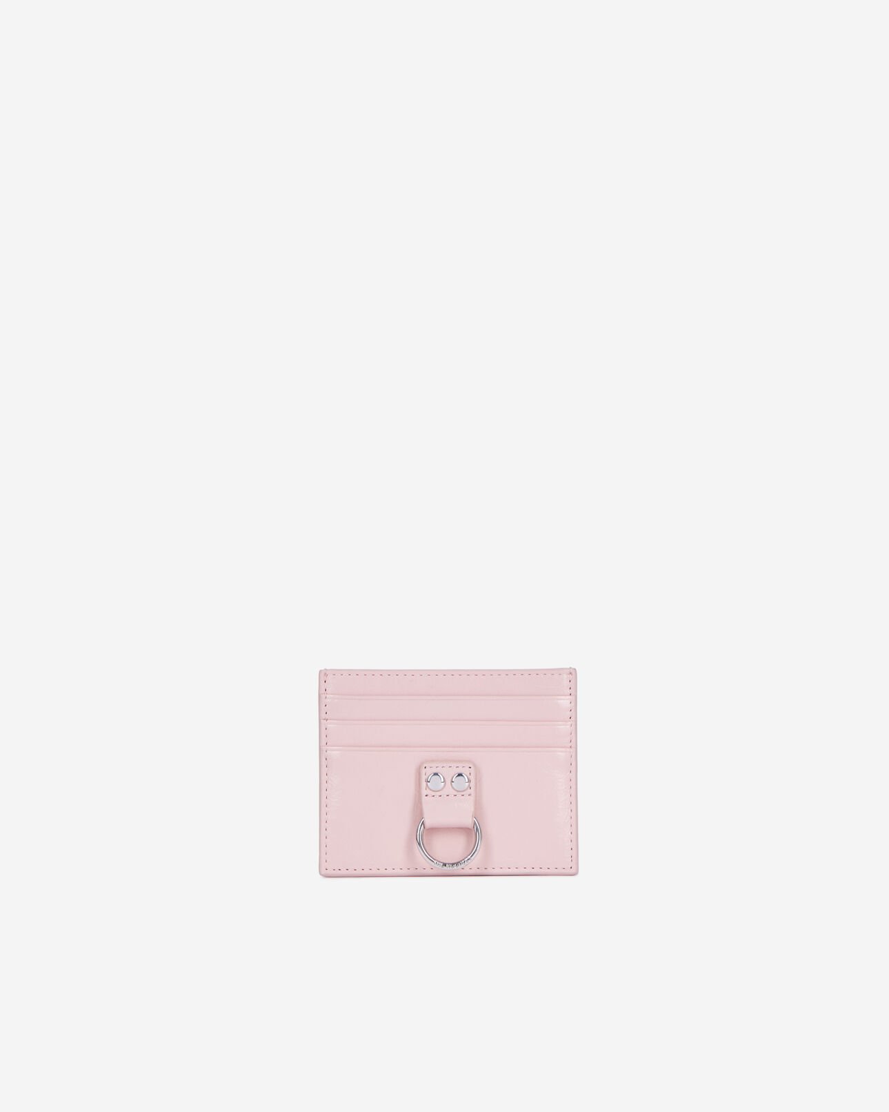 The Kooples DAMEN PINK amelia kartenhalter aus rosafarbenem leder