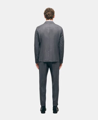 The Kooples MEN GREY gray wool suit jacket