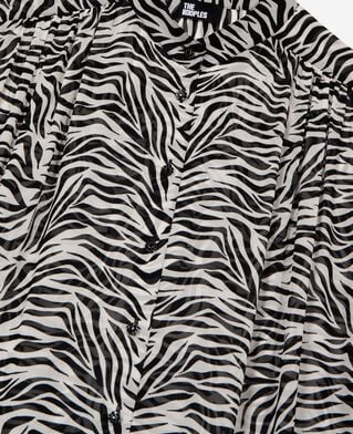 The Kooples WOMEN BLACK WHITE zebra print shirt
