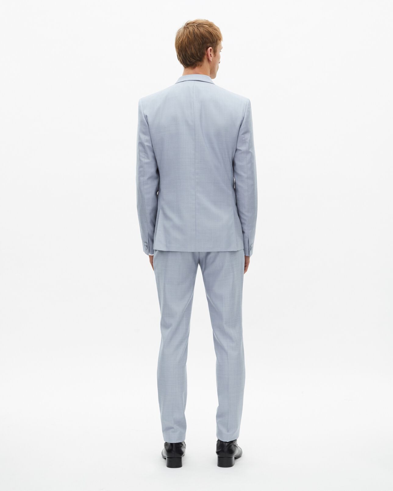 The Kooples HOMBRE BLUE chaqueta de traje de lana azul de corte entallado