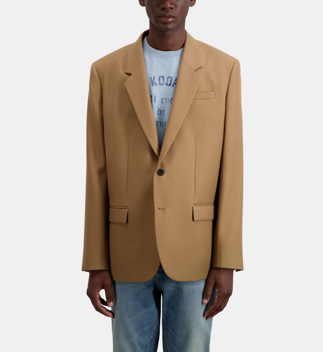 Wool jacket camel clearance