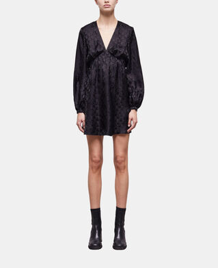 The Kooples FEMME BLACK robe courte logo the kooples noire
