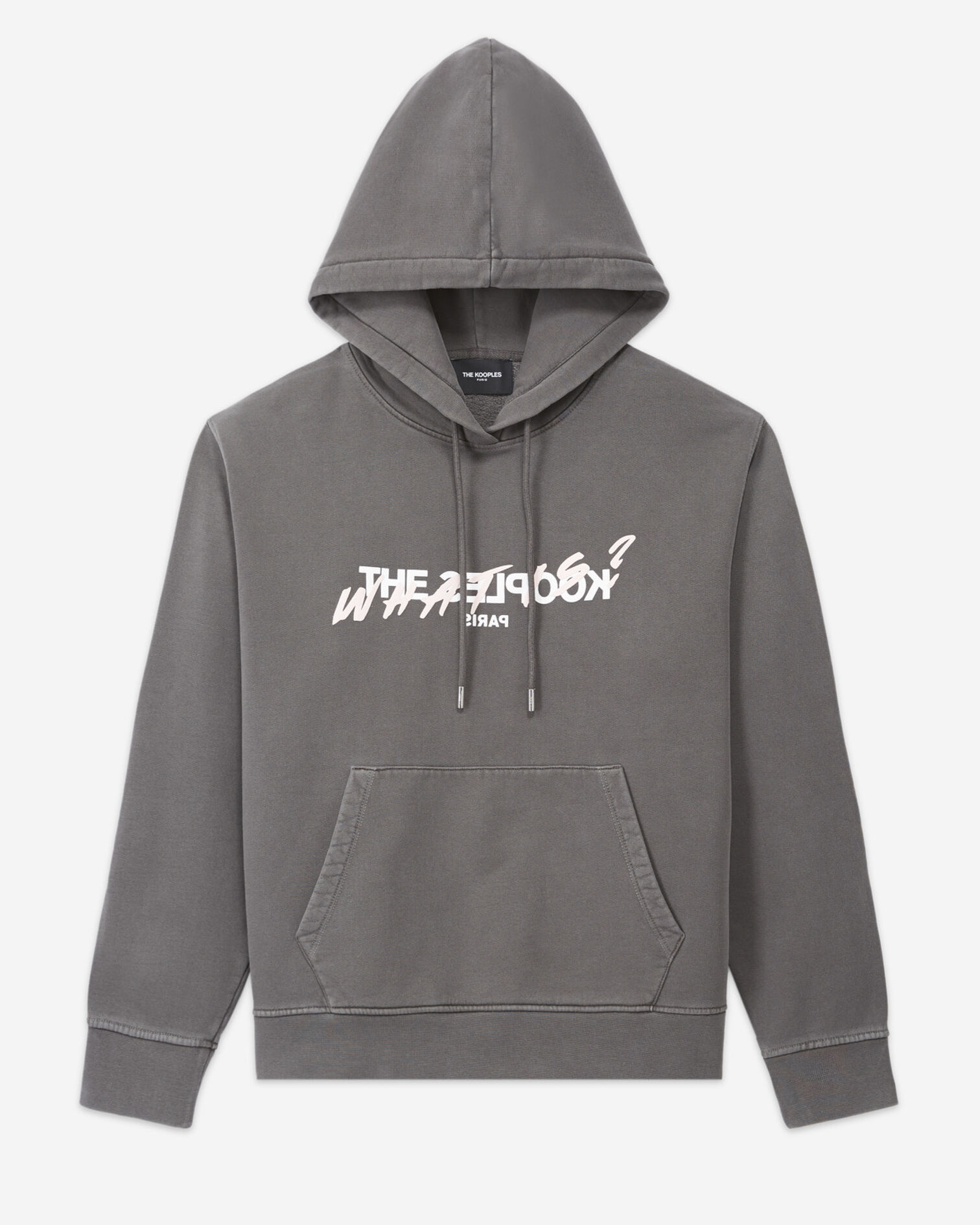 Sweat gris capuche What is The Kooples, GREY, hi-res image number null