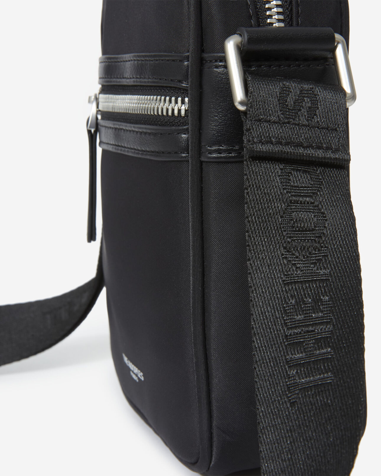 The Kooples HOMME BLACK sac nylon noir à poches zippées