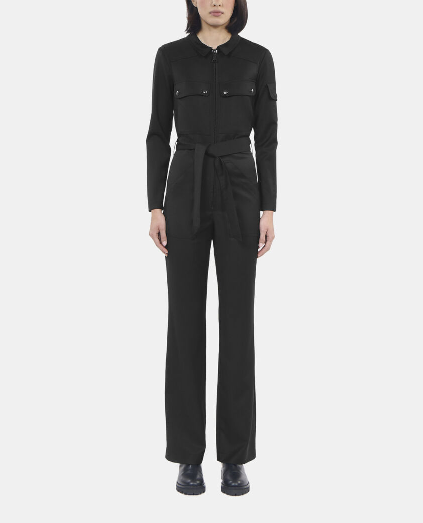 The Kooples WOMEN BLACK black wool the kooples x carolina ritzler jumpsuit