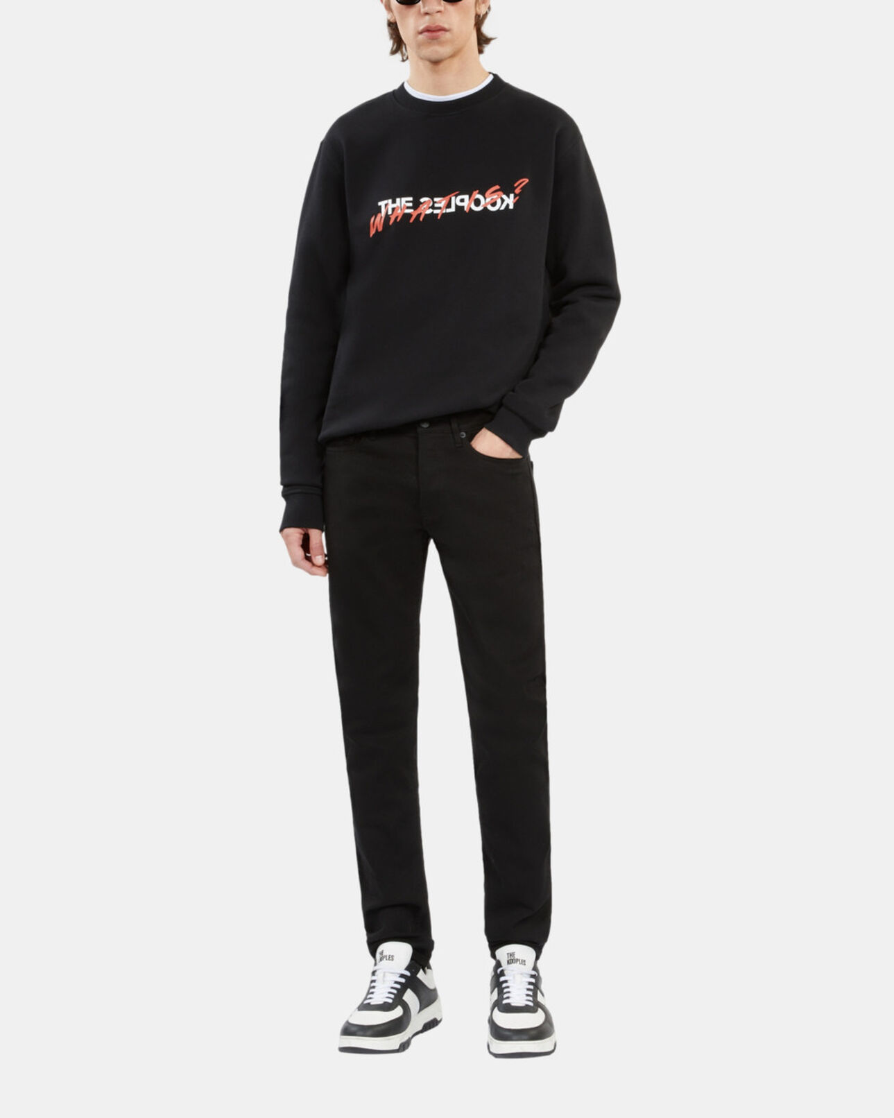 The Kooples HOMME BLACK sweatshirt homme what is noir