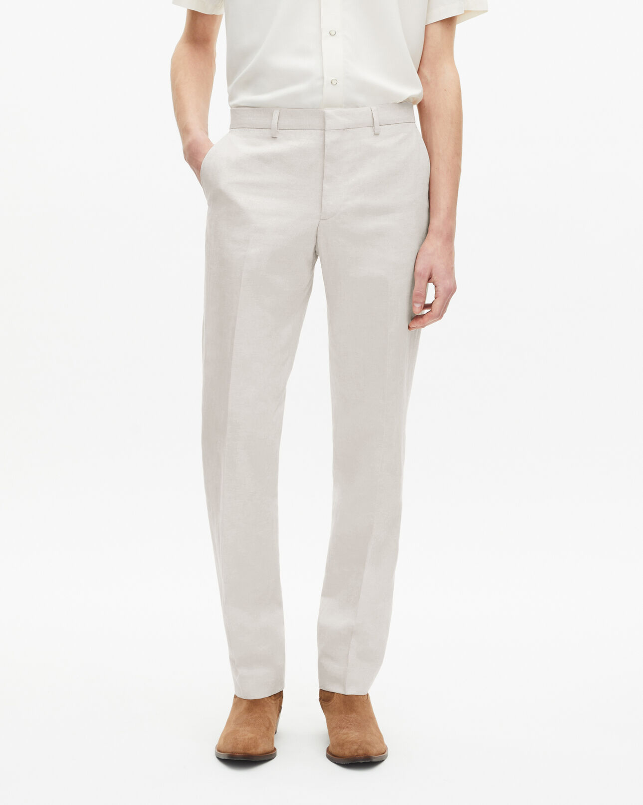 The Kooples MEN ECRU ecru suit pants