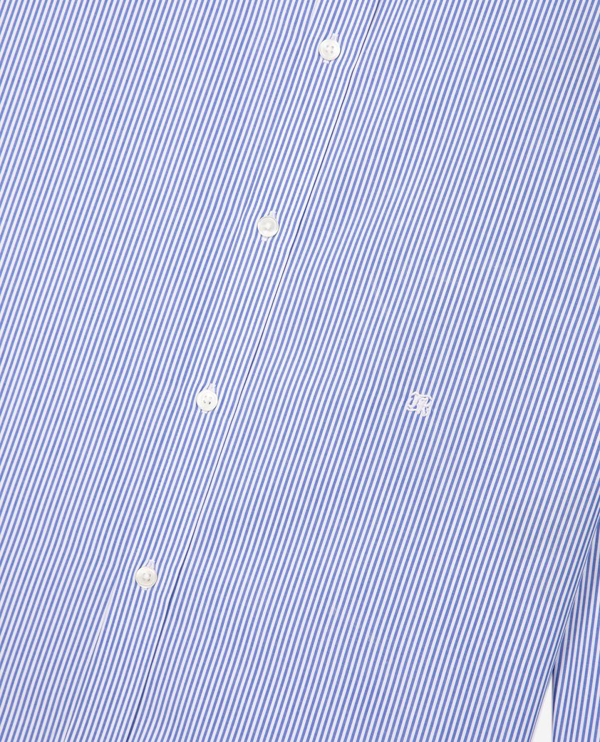 The Kooples HOMME BLUE WHITE chemise à rayures blanche et bleue