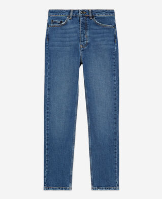 The Kooples WOMEN BLUE DENIM blue slim-fit jeans