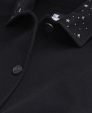 The Kooples DAMEN BLACK schwarze hemdjacke mit sternenmotiv