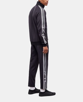 The Kooples HOMME BLACK blouson à logo noir