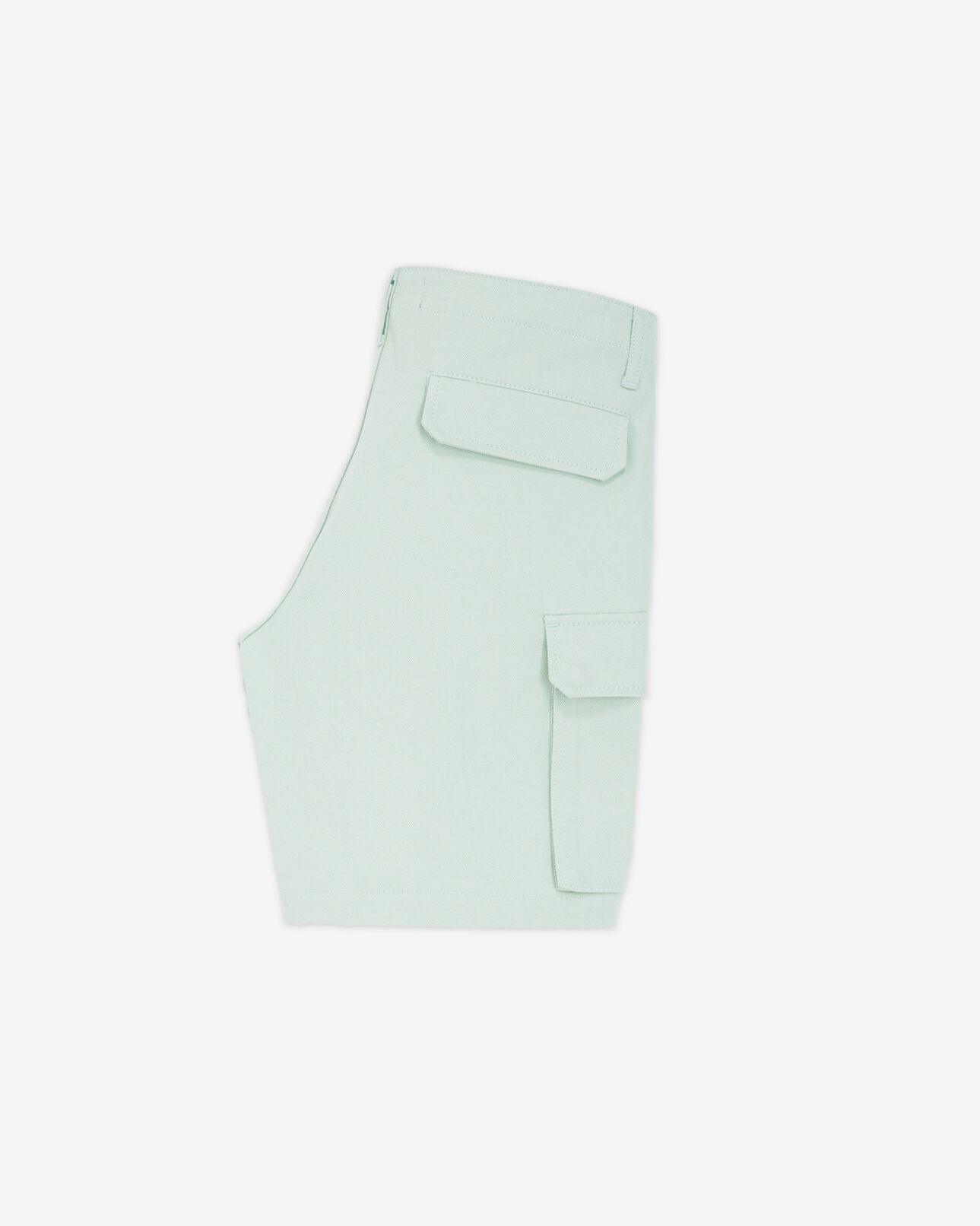 The Kooples HOMME GREEN WATER short vert coton biologique à poches cargo