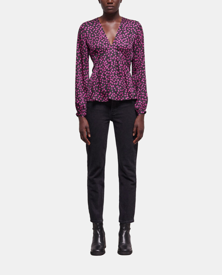 The Kooples WOMEN PINK printed top