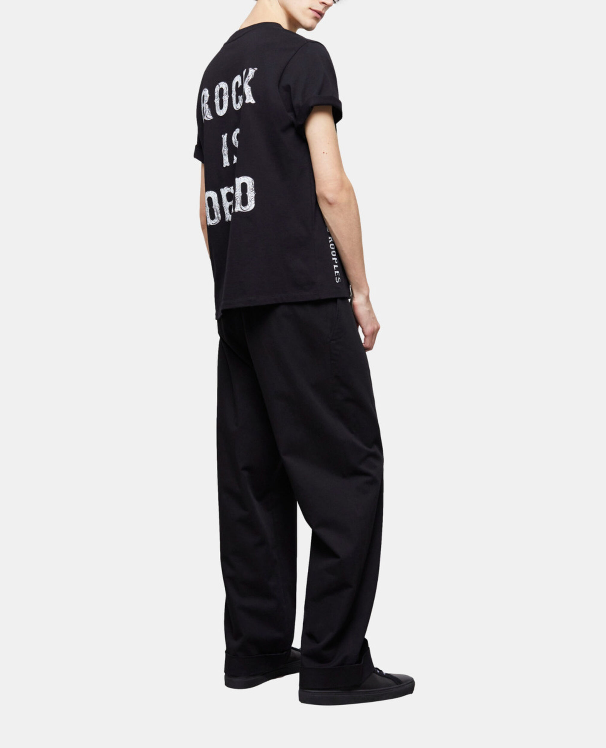 Camiseta logotipo The Kooples negra para hombre, BLACK, hi-res image number null