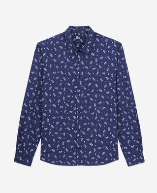 The Kooples H WHITE / NAVY printed shirt