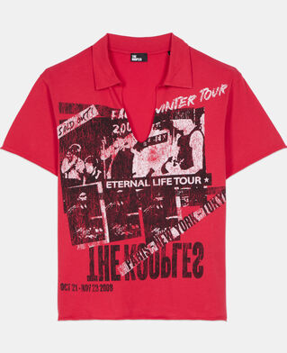 The Kooples MUJER RUBIS camiseta roja serigraf&iacute;a eternal life tour