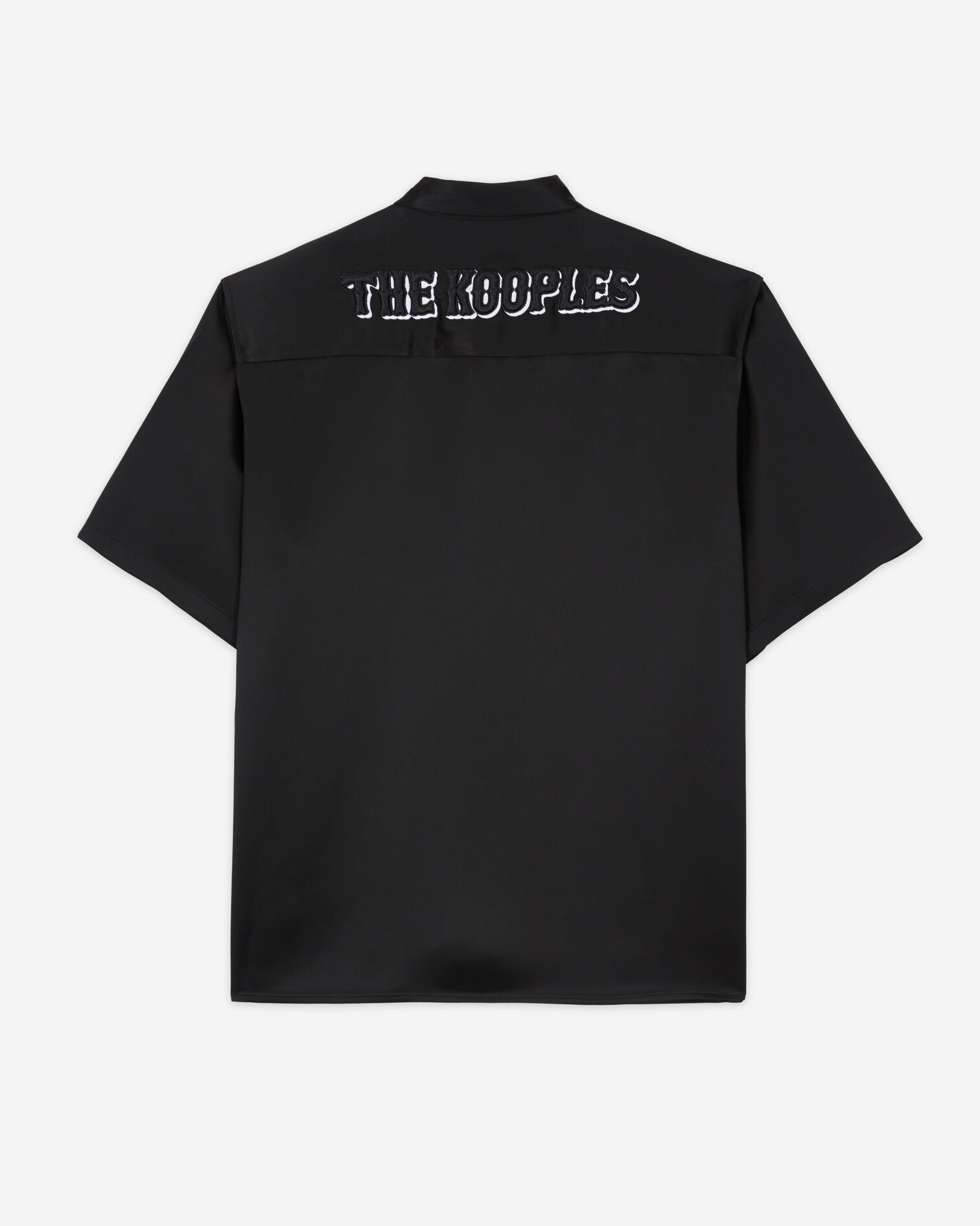 Camisa informal negra bordados, BLACK, hi-res image number null