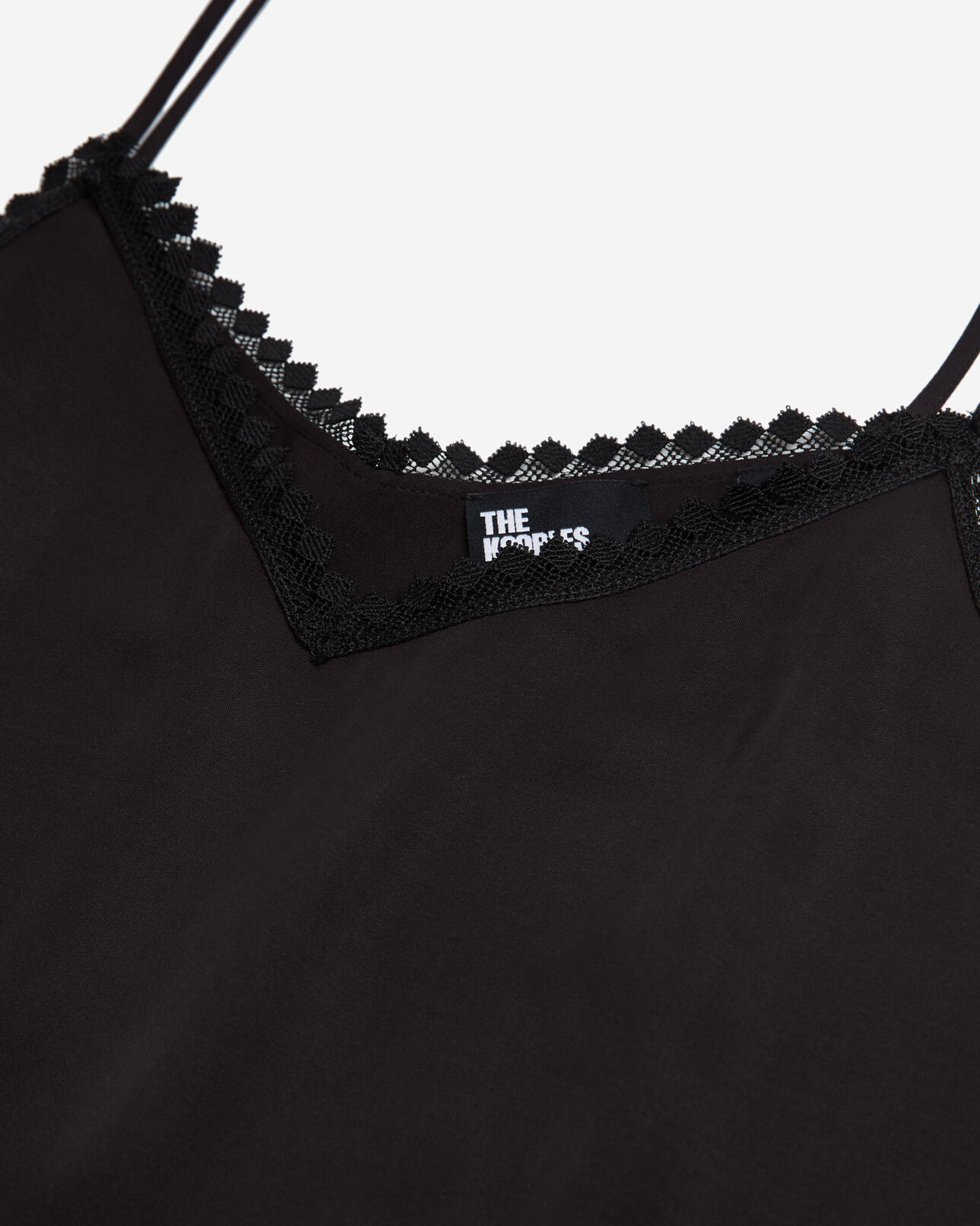 The Kooples FEMME BLACK robe longue dentelle noire