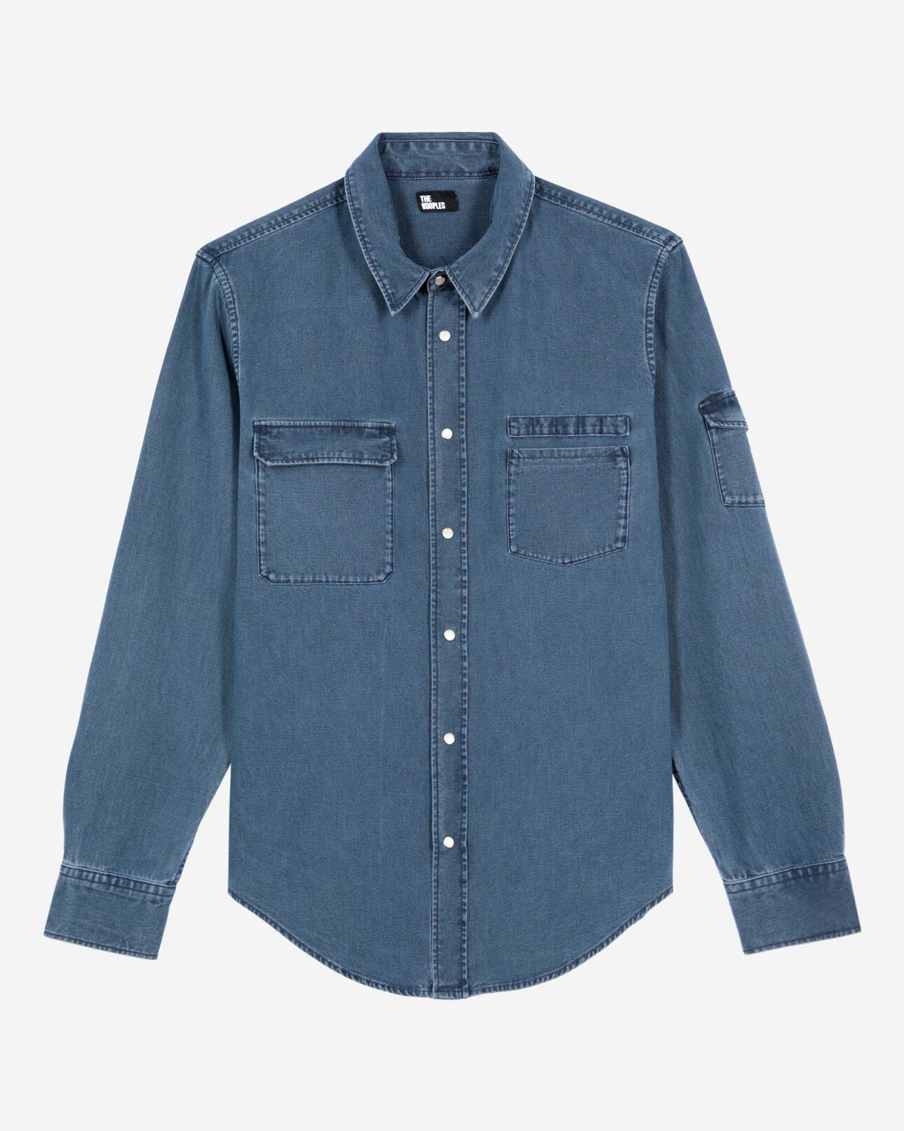 The Kooples MEN STORM long-sleeved denim shirt