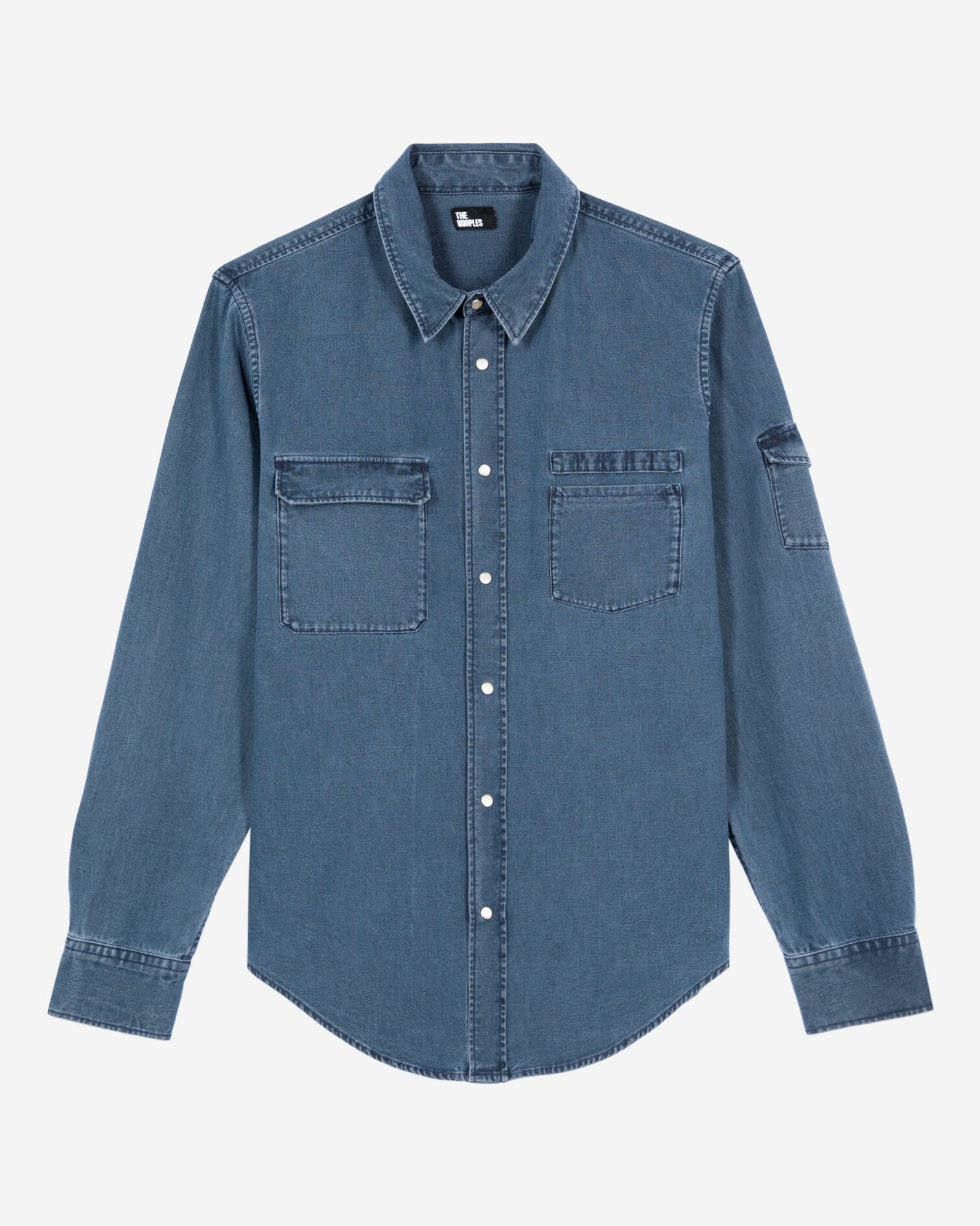 Long-sleeved denim shirt, STORM, hi-res image number null