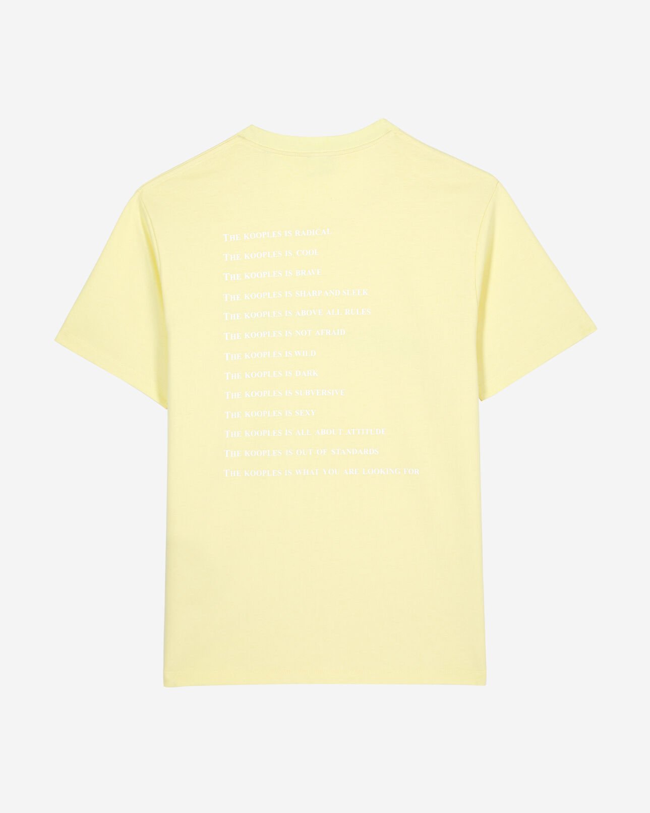 The Kooples HOMME BRIGHT YELLOW t-shirt what is jaune