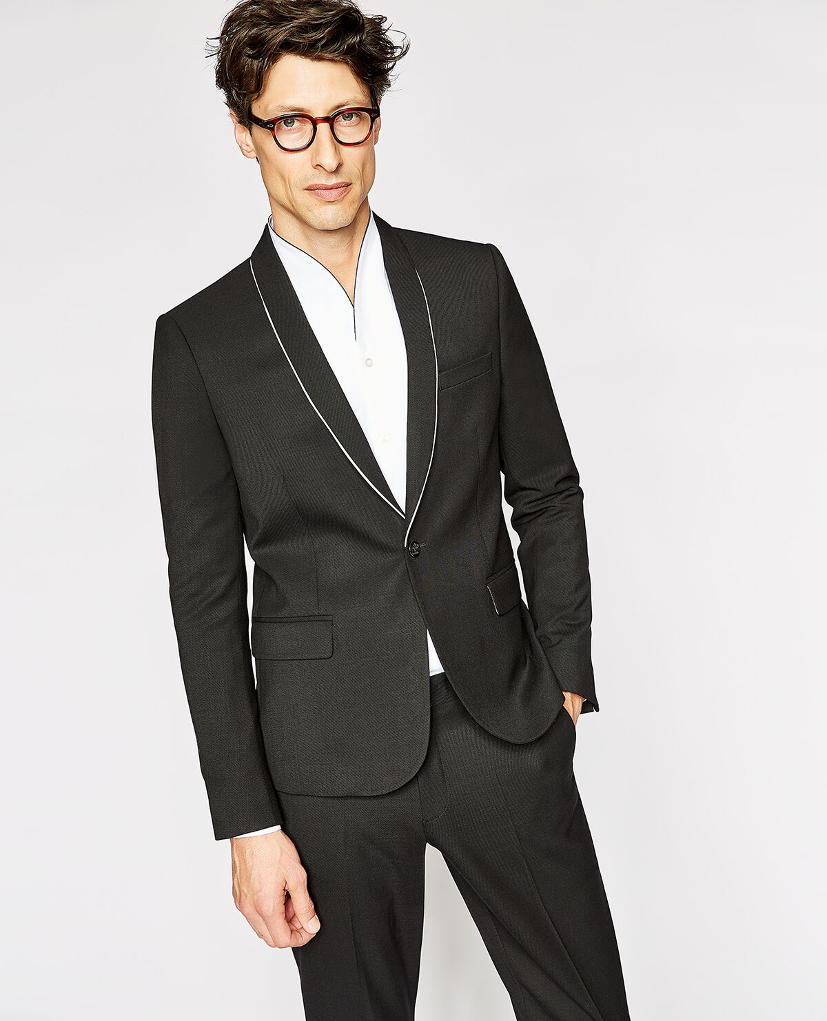 Mens black suit jacket cheap shop