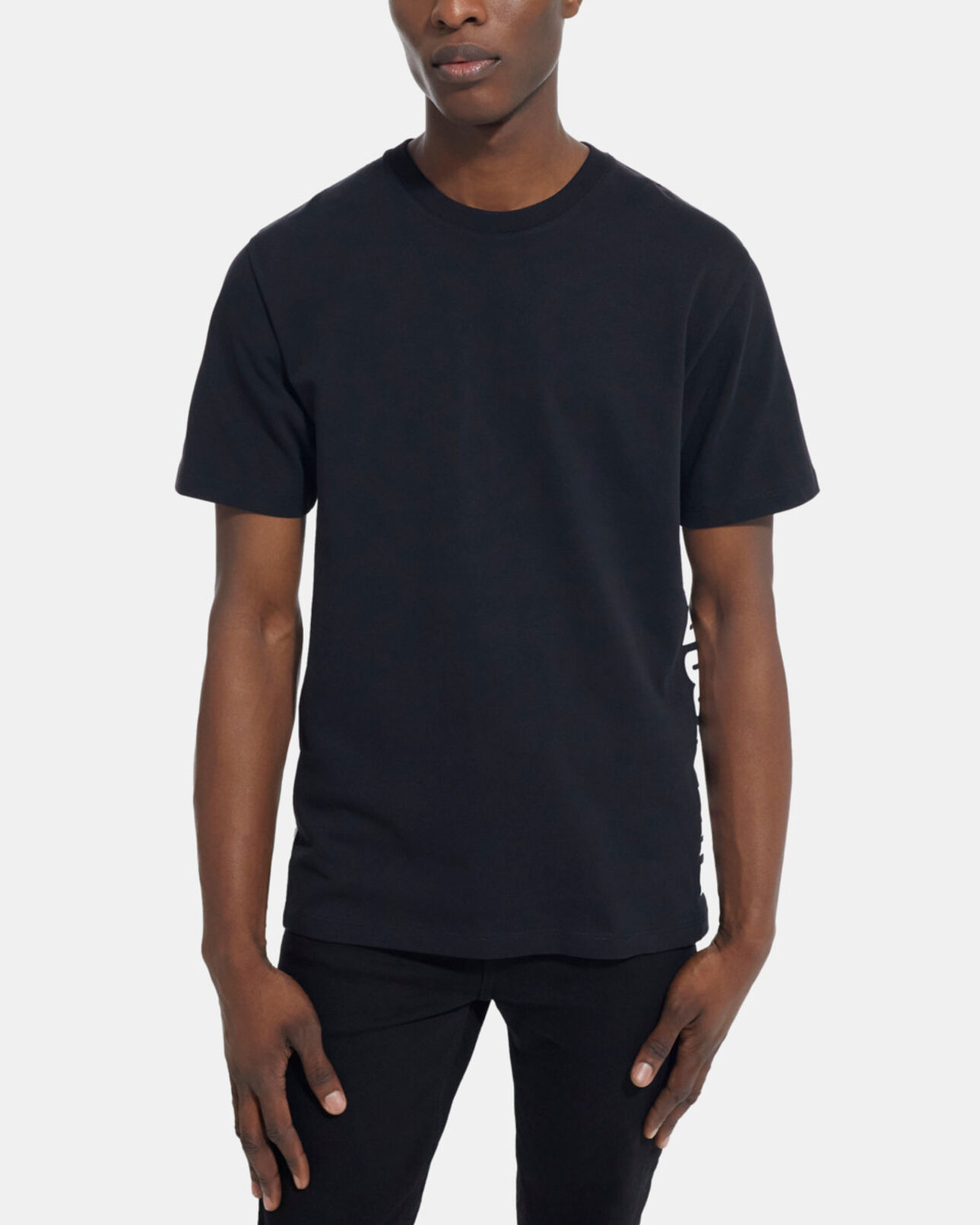 The Kooples MEN BLACK black t-shirt with the kooples logo