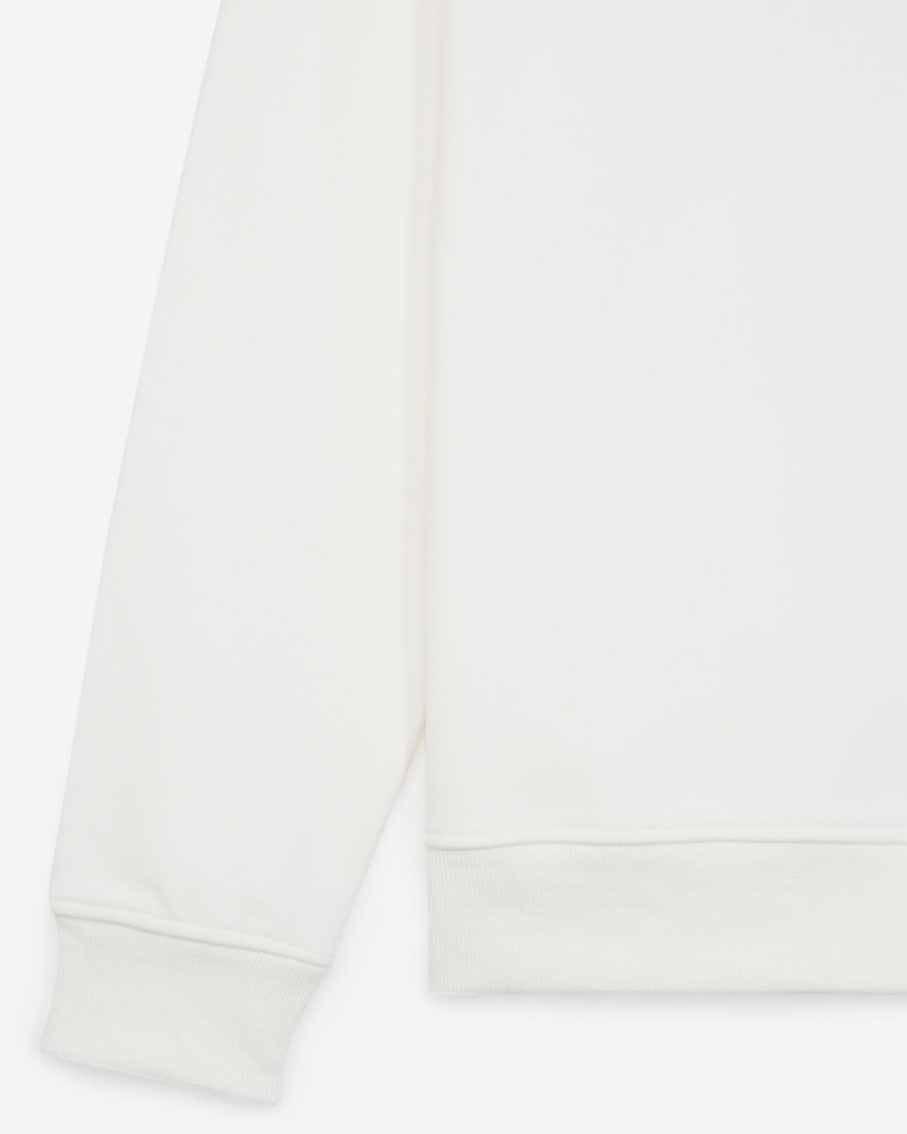 The Kooples HOMME OFF WHITE sweat coton écru à fleurs brodées