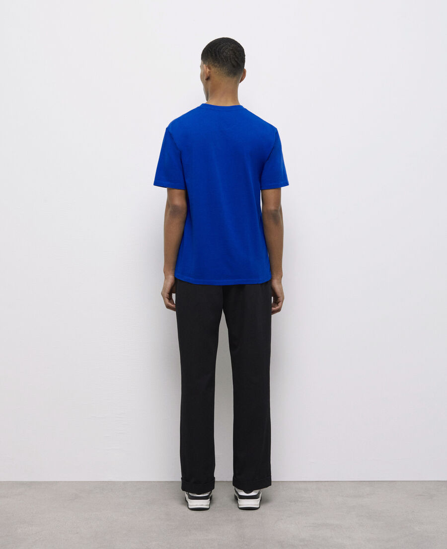 men's the kooples blue logo t-shirt
