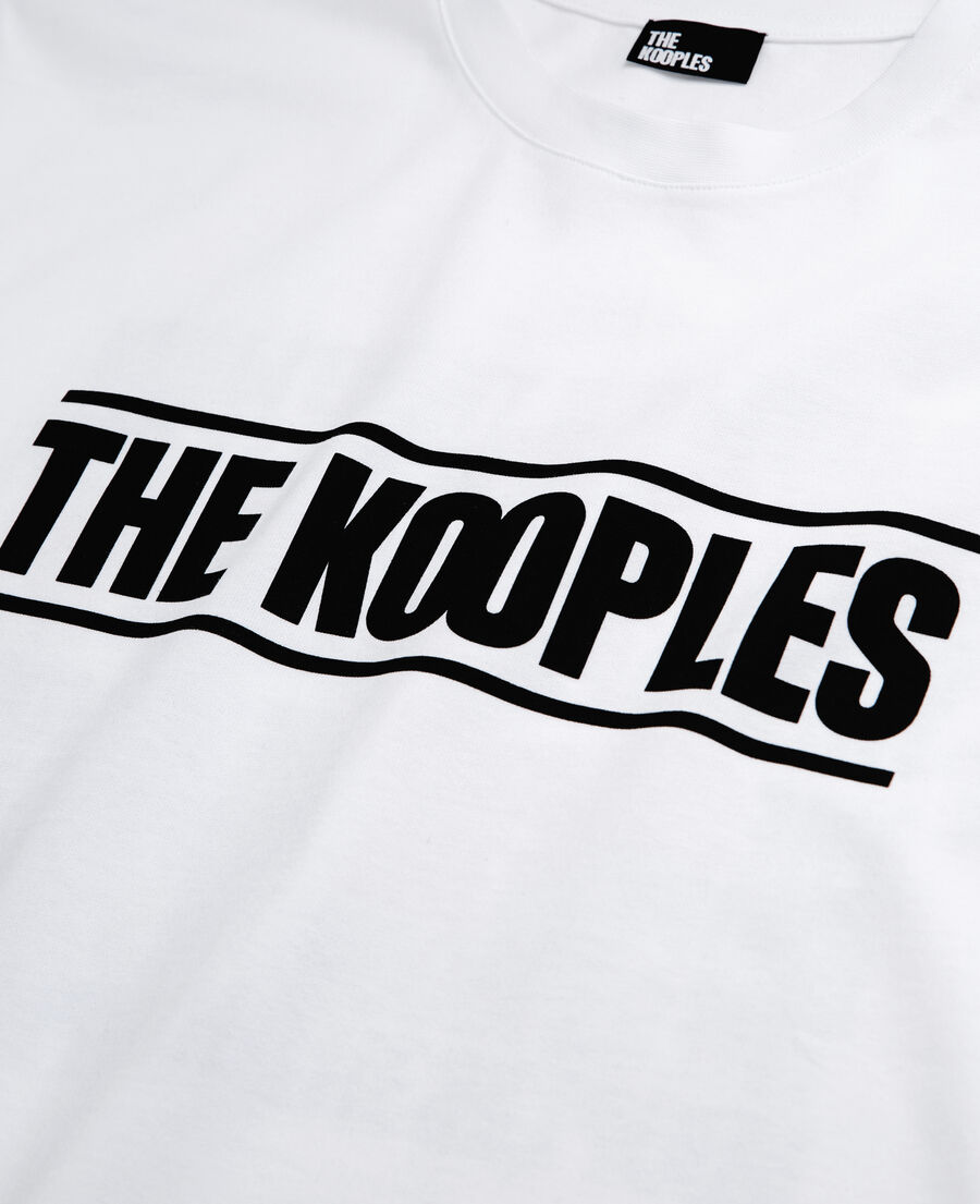 t-shirt logo the kooples blanc