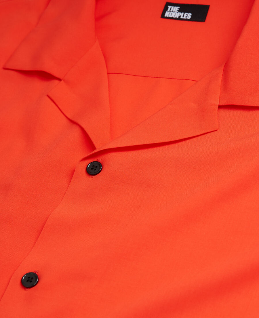 chemise casual orange