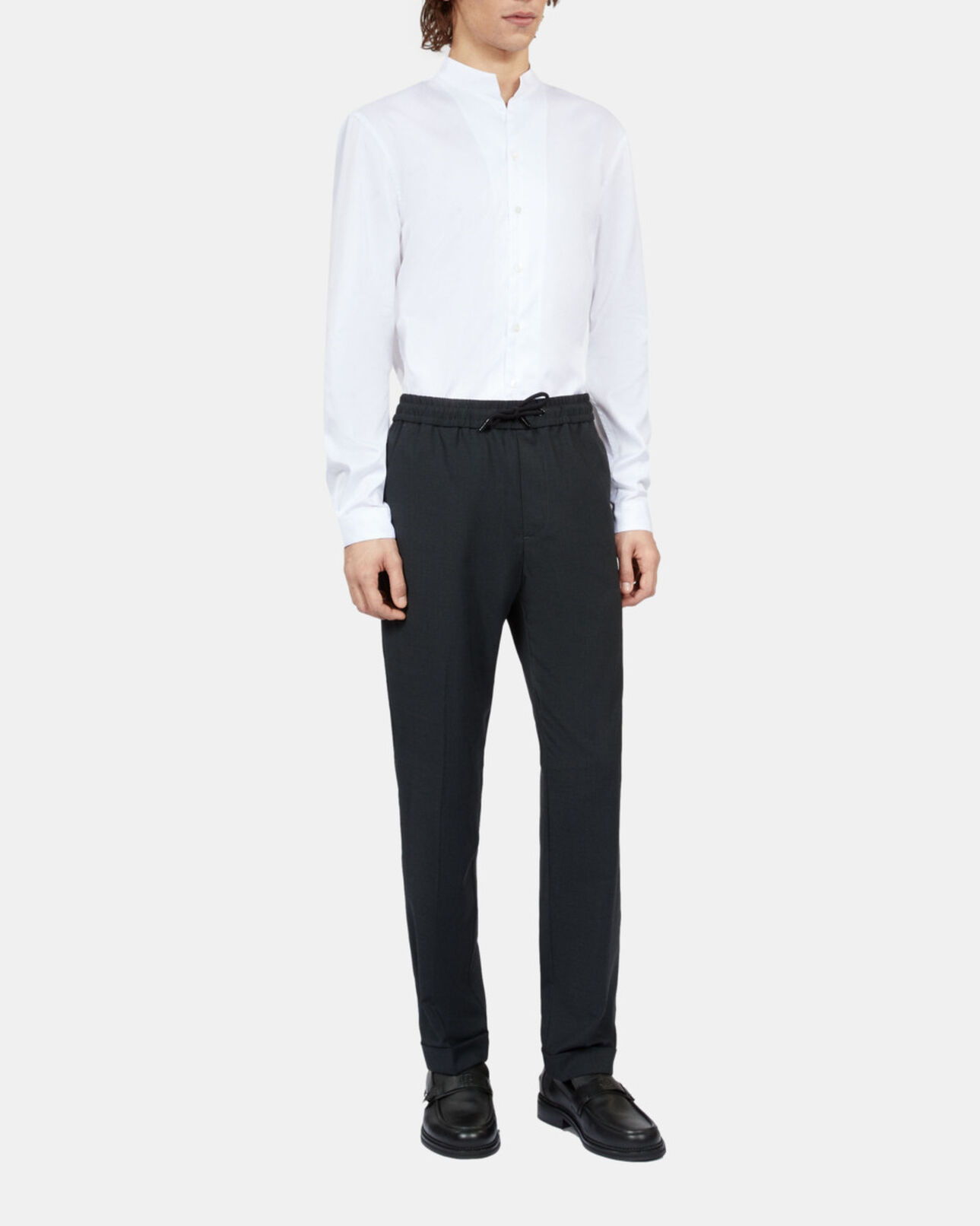 The Kooples MEN DARK GREY grey checked trousers