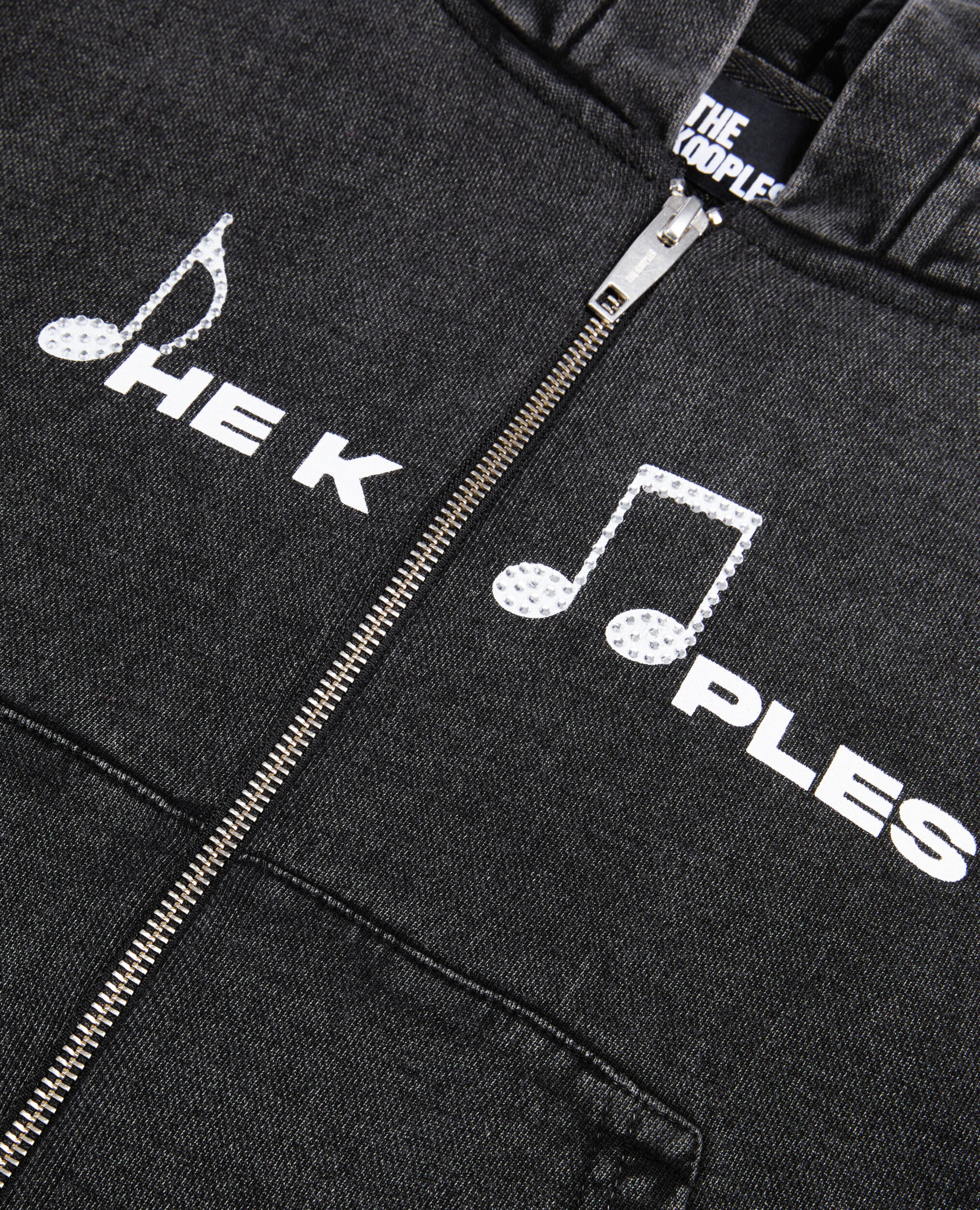 Black hoodie with serigraphy, BLACK WASHED, hi-res image number null