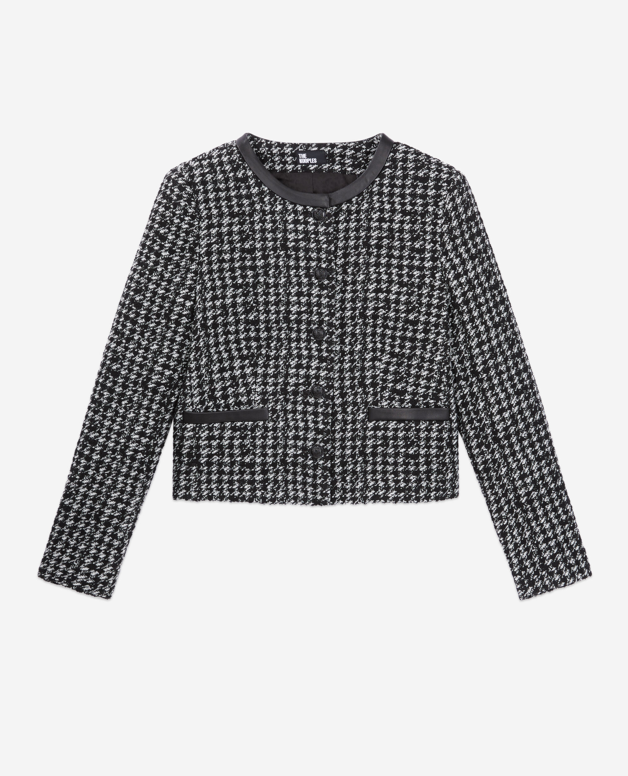 Tweed jacket womens sale black