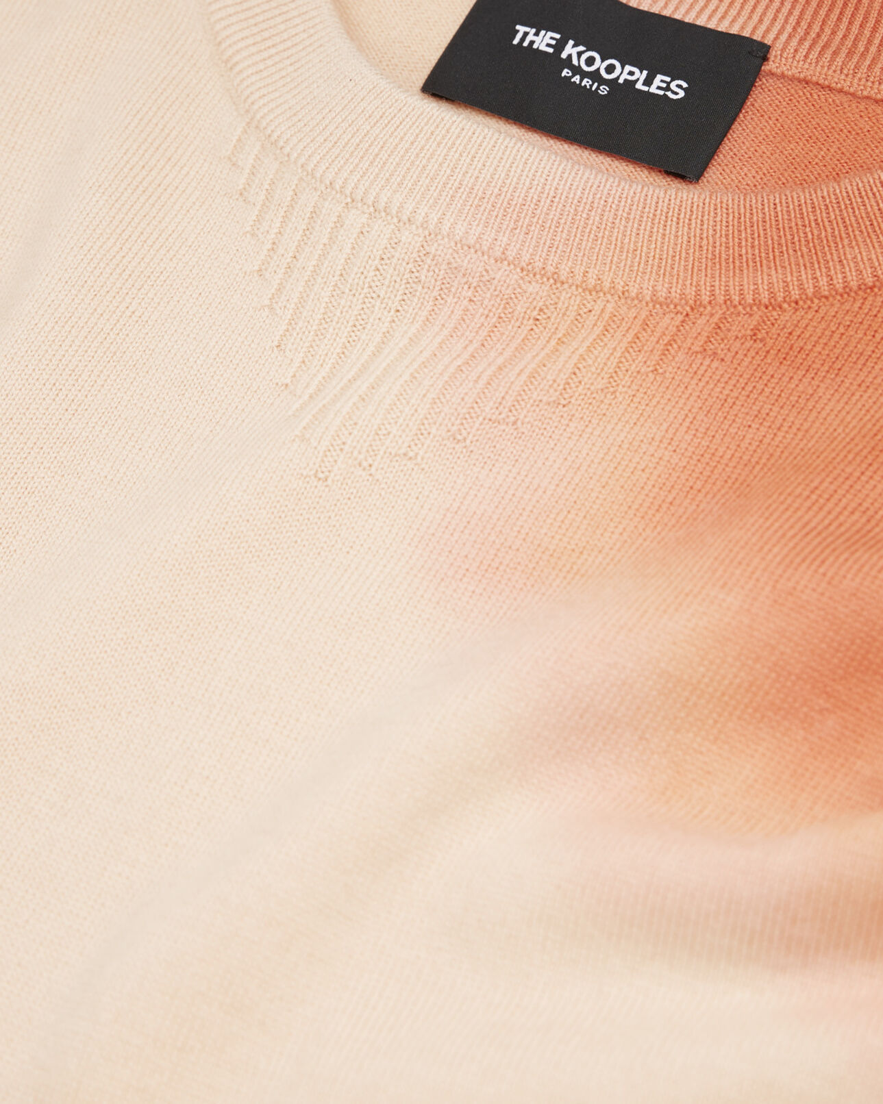 The Kooples FEMME PEACH pull laine pêche ample effet tie - dye