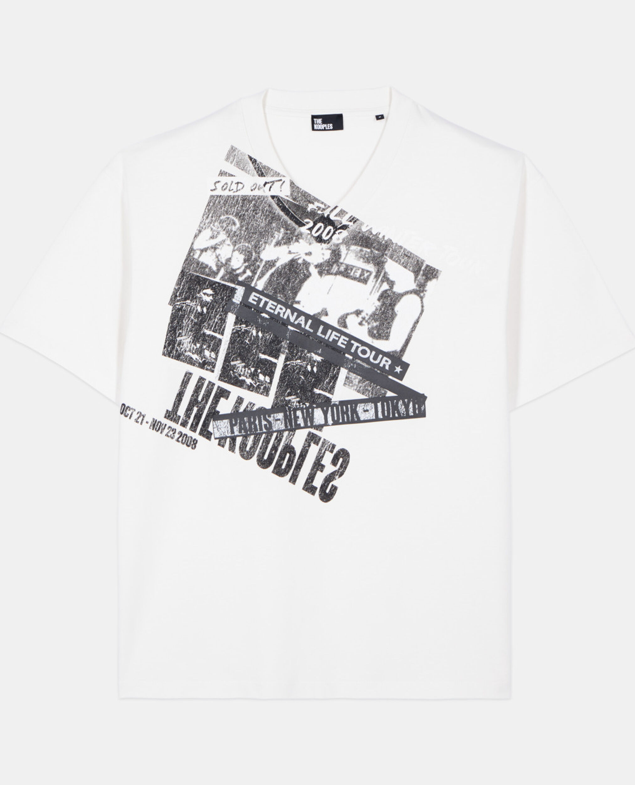 Ecru Eternal life tour serigraphy t-shirt, ECRU, hi-res image number null