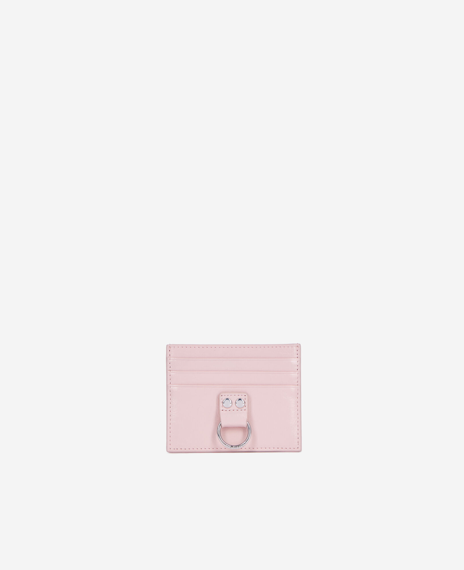 The Kooples F PINK amelia pink leather card holder
