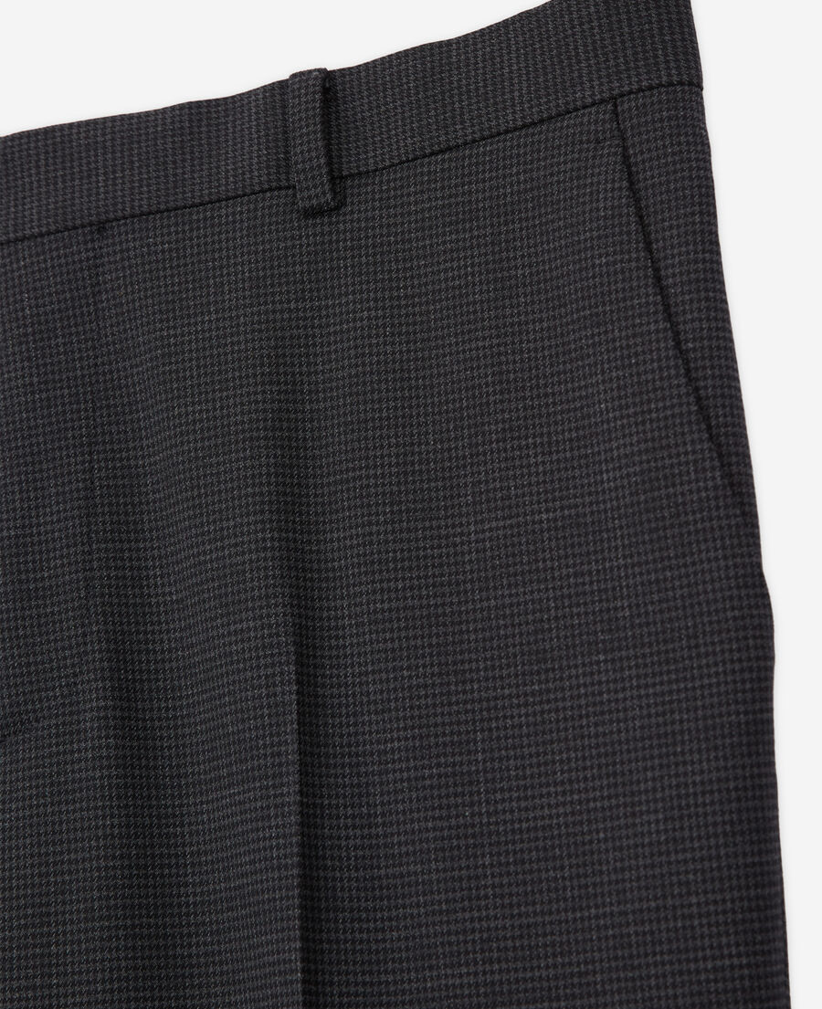 pantalón traje lana pata gallo