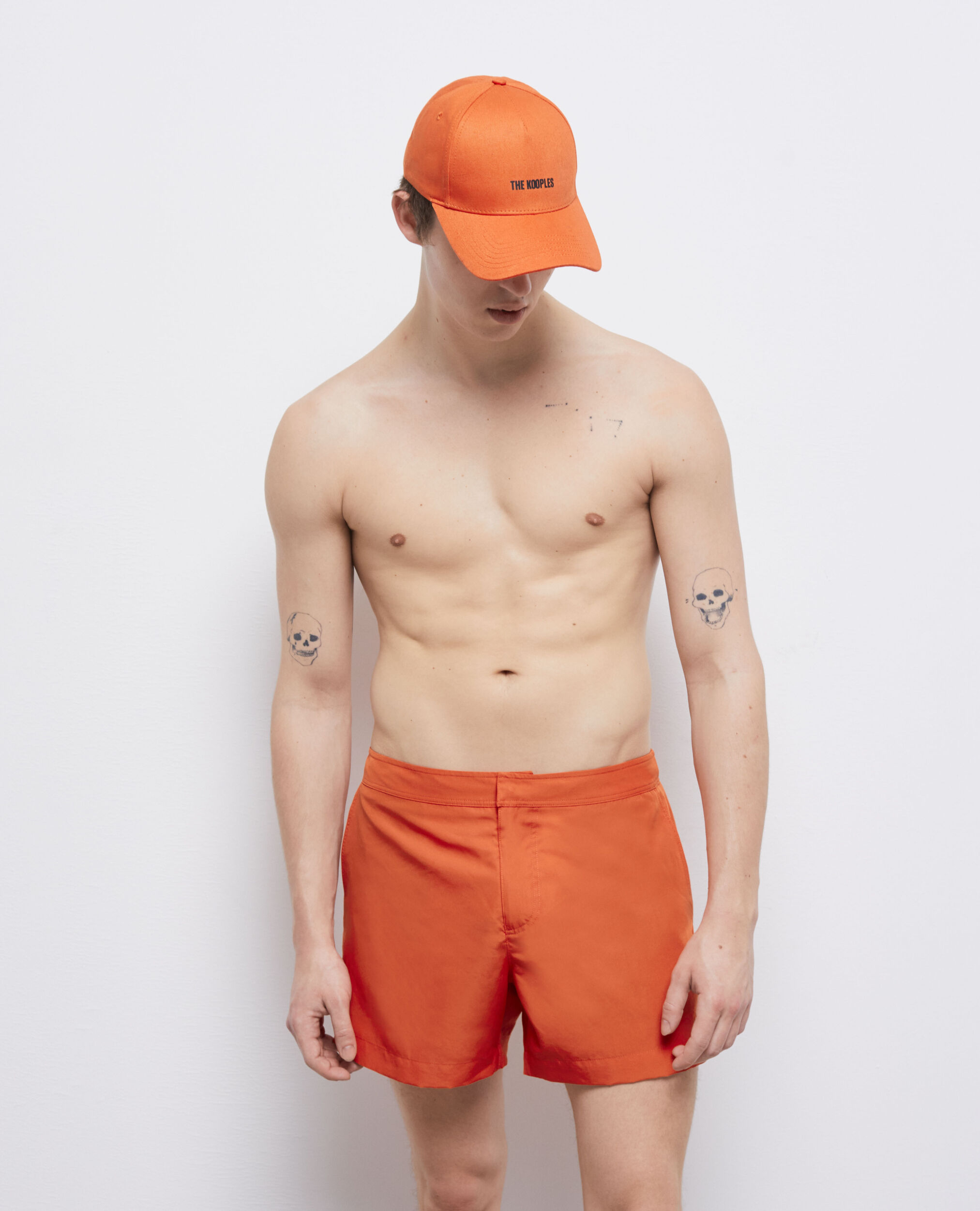 Short de bain orange avec logo, PUMPKIN, hi-res image number null