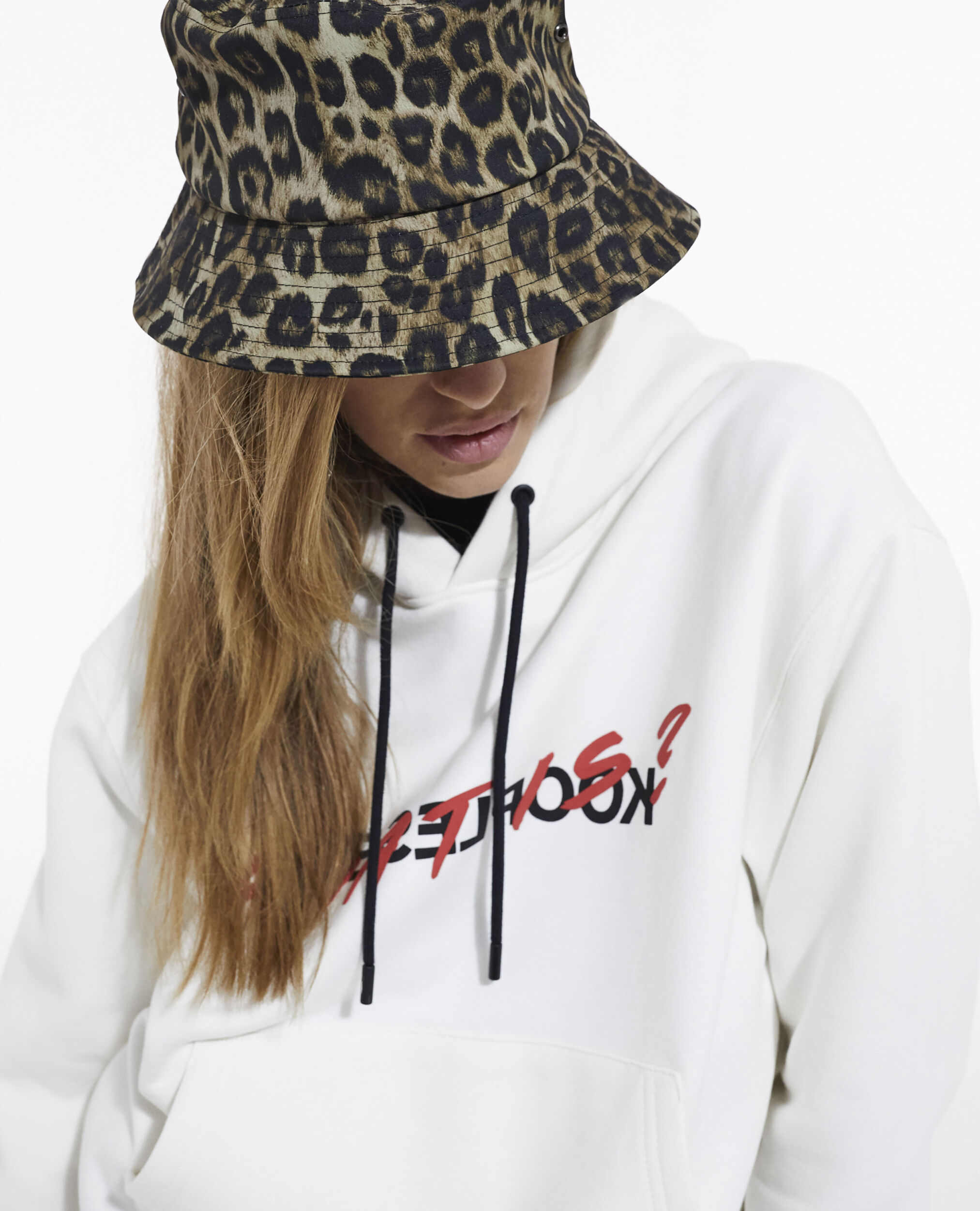 Black leopard print bucket hat | The Kooples