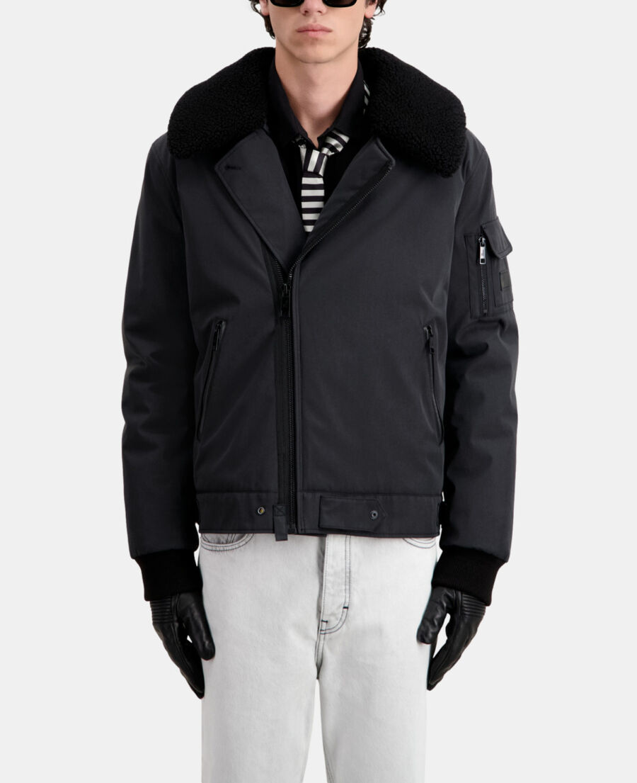 The Kooples MEN BLACK black bomber jacket