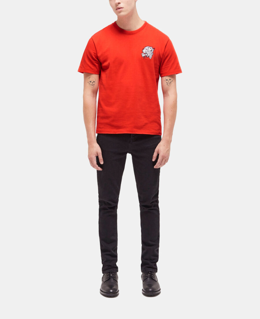 camiseta serigrafiada roja