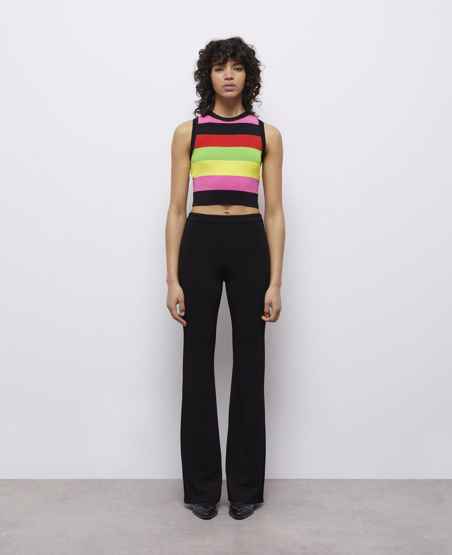 flared black pants