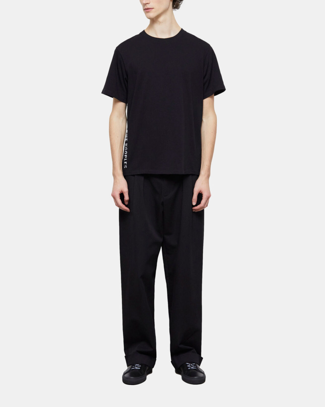 The Kooples HOMBRE BLACK camiseta logotipo the kooples negra para hombre