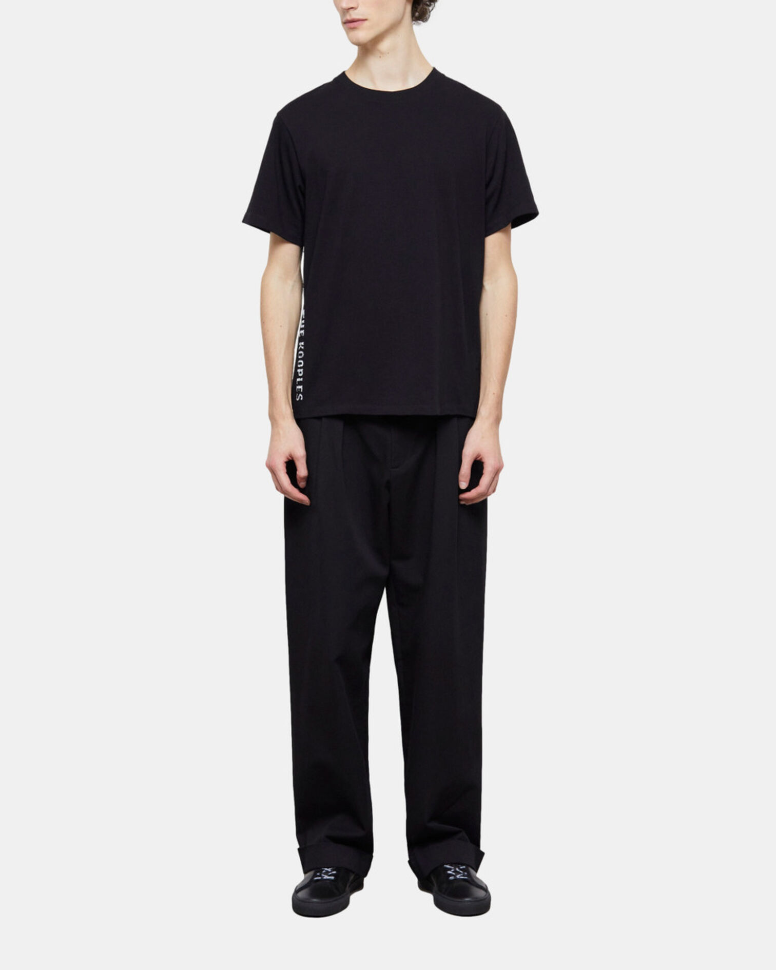Camiseta logotipo The Kooples negra para hombre, BLACK, hi-res image number null
